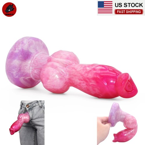 Silicone knot dildo with - silicone,